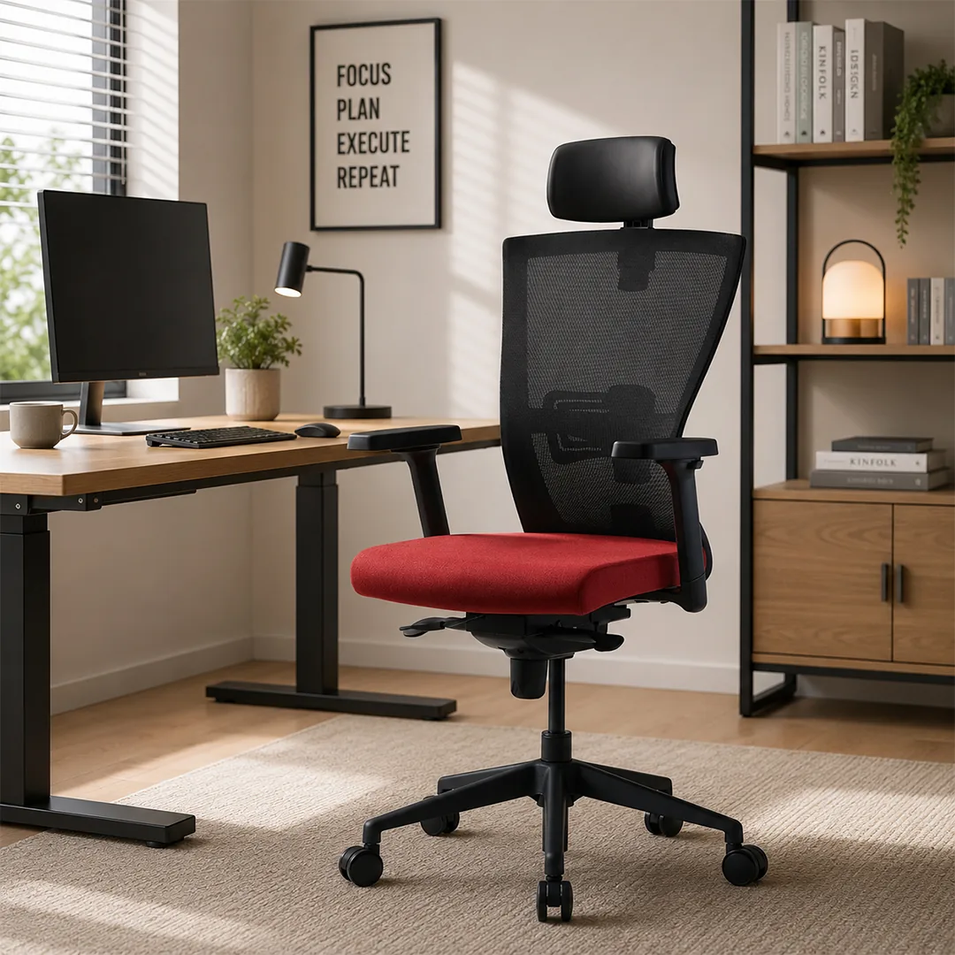 Nuclear High-Back Mesh Chair with Adjustable Headrest Saudi Arabia 2